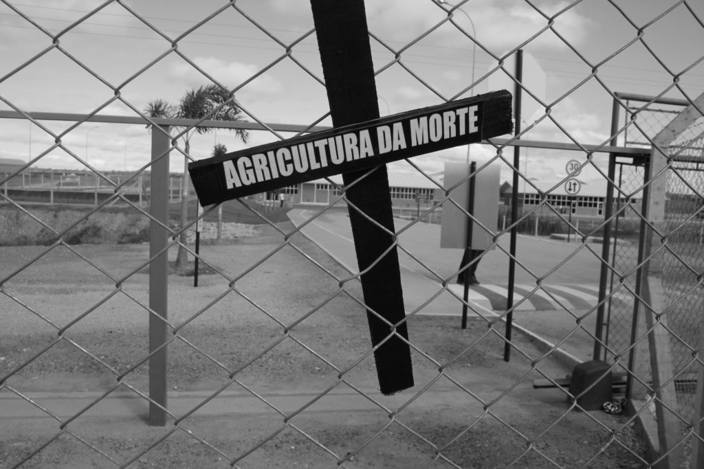 Participantes do III ENA protestam contra a Monsanto em Petrolina