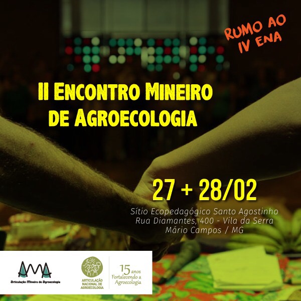 II Encontro Mineiro de Agroecologia acontecerá em Mário Campos