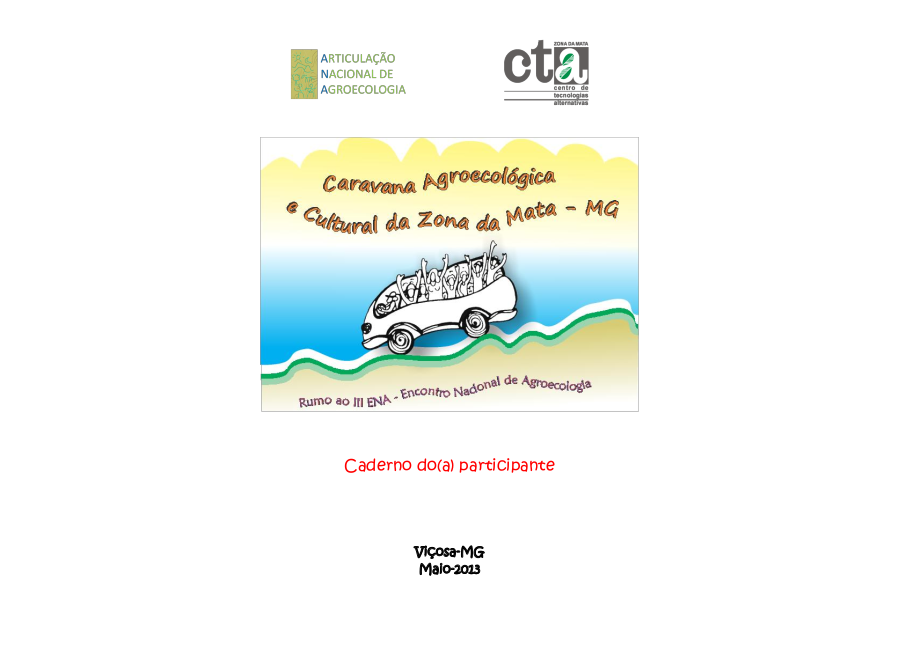 Caderno da/o participante: Caravana Agroecológica e Cultural da Zona da Mata ao III ENA