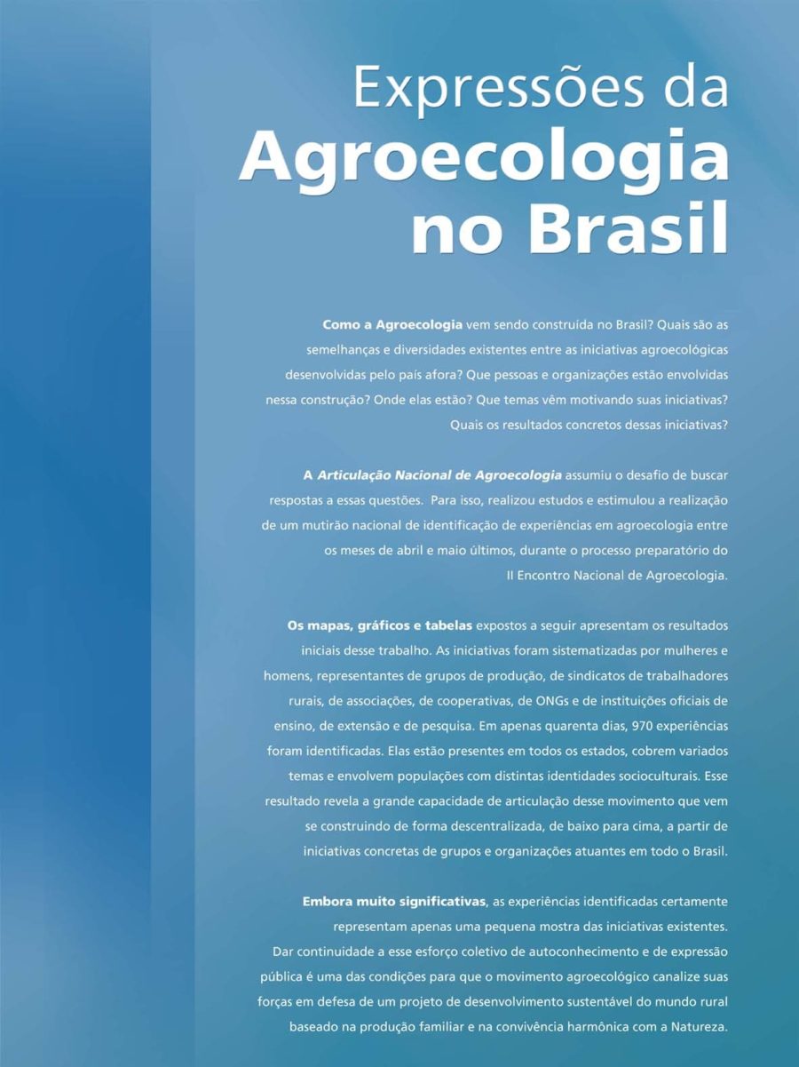 Expressões da Agroecologia no Brasil